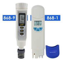 Цифровой измеритель pH и температуры 0,0-14,0 pH диапазон двойной дисплей IP65-IP67 водонепроницаемый и пыленепроницаемый встроенный ATC высокая точность 2024 - купить недорого