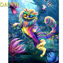 Full Square Diamond painting Cross stitch Cartoon Cat lion DIYDiamond embroidery devil Full Round Diamond mosaic Horse lily fish 2024 - buy cheap