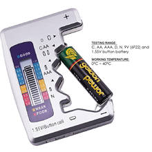 Digital Battery Checker Battery Capacity Tester for C/D/9V/AA/AAA/1.5V Lithium Battery Power Supply Measuring Instrument 2024 - buy cheap