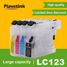 Plavetink-cartuchos de tinta recargables, LC123, LC121, LC125, LC127, LC129, para impresora Brother LC123 XL, DCP-J4110DW, J132W, J152W, J552DW, J752 2024 - compra barato