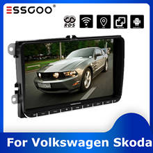 ESSGOO Android 9'' Car Radio 2 din For Volkswagen Skoda Seat GPS Navigation Autoradio Stereo Bluetooth RDS Multimedia Player 2024 - buy cheap