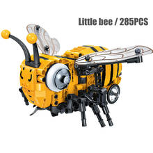 Ideas Creator Simulated Electric Little Bee DIY Building Blocks High-tech MOC Insect Model Bricks Toys for Children Gifts 2024 - buy cheap