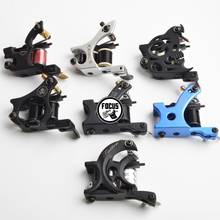 Handmade Tattoo Machine 12Wraps Tattoo Gun High Quality CNC Carved Tattoo Frame Liner And Shader Gun For Tattoos 2024 - buy cheap