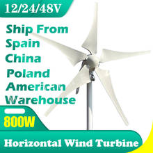 China Factory 800W 24V Wind turbine with 3 5 blades and free MPPT controller small wind turbine for home use 2024 - buy cheap