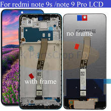 Tela de lcd para xiaomi redmi note 9 pro, original, 6.67 polegadas, touch screen, digitalizador, substituição de tela, redmi note 9s 2024 - compre barato