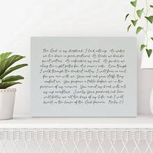 Psalm 23 Print Lord Bible Verse Quote Canvas Painting Christian Gift Faith Poster Wall Art Prints Picture Home Room Decoration 2024 - buy cheap