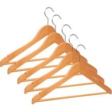 Wooden Rod Trousers Clothes Hanger 20 Pieces, Hangers, Cloth Hanger, Trousers Hanger 2024 - buy cheap
