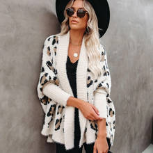 Suéter de leopardo feminino plus size, casaco de personalidade da moda vogue, abrigos femininos inverno 2020 2024 - compre barato
