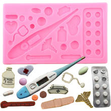Medical Silicone Molds Nurse Hat Cupcake Topper Fondant Cake Decorating Tools Stethoscope Medicine Candy Clay Chocolate Moulds 2024 - buy cheap