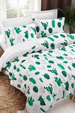 Bedding Set With Pillowcase Duvet Cover Sets Bed Linen Sheet Cactus Green Double Queen  Size Quilt Covers Bedclothes 2024 - buy cheap