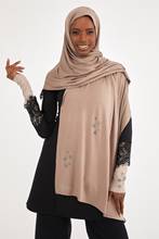 Hijab turbante cachecol de cabeça feminino, envoltório de algodão penteado muçulmano para mulheres roupas islâmicas acessórios abaya ح 2024 - compre barato
