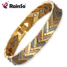 Rainso Health Care Magnetic Bracelet For Women Stainless Steel Bio Energy Bangle Bracelets Viking On Hand Fashion Girl Jewelry 2024 - buy cheap