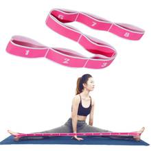Yoga Pull Strap Belt Fitness Polyester Latex Elastic Latin Dance Stretching Band Loop Yoga Pilates Gym Exercise Resistance Bands 2024 - buy cheap