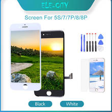 Pantalla LCD táctil para móvil, montaje de digitalizador de 5S con herramientas, para iPhone 5S, 7, 7 +, 8, 8 + Plus 2024 - compra barato