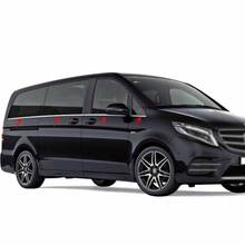 Накладка на окно автомобиля, хромированная накладка на окно автомобиля для Mercedes Vito W447 (длинный подвес), 8 шт., S. Сталь 2014 г. 2024 - купить недорого