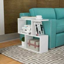 2020 White Multi Shelves Side Decorative Coffee Table Bookcase 2024 - buy cheap