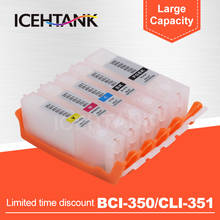 ICEHTANK-cartucho de tinta recargable para impresora Canon PIXUS MG5430, 350, MG5630, 351, 5530, MG6730, 6330, 6530, 7530F, BCI 7130 2024 - compra barato