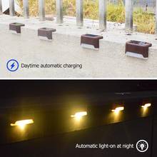 4PCS LED Solar Path Stair Lights Outdoor Garden Yard Fence Wall Landscape Lamp Solar Light for Stair Courtyard Outdoor Lighting 2024 - buy cheap