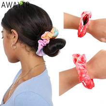 2020 New Zipper Scrunchies Women Funny Velvet Elastic Hairband Winter Hair Tie Pocket Ponytail Holder Hair Accessories Headdress 2024 - buy cheap