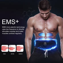 6 Modes Body Slimming Belt  EMS Abdominal Apparatus Muscle Trainer Electric waistband Stimulator Fitness waist Massager 2024 - buy cheap