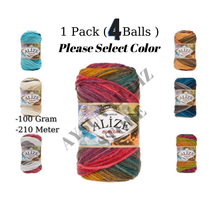 Thread 1 Pack ( 4 Balls ) Alize Burcum Batik Knitting Yarn (%100 Acrylic) 100 Gram 210 Meter Crochet Tool Kit 2024 - buy cheap