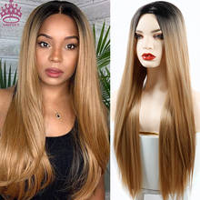 AZQUEEN Synthetic Wigs For Women Straight Long Brown Black Grey Wigs 24 inch can be Cosplay Wigs Heat Resistant For Fashion 2024 - buy cheap