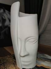 Смола Скульптура модель Nordic Стиль Керамика подставка для вазы цветочный горшок ручка держатель подставка для косметических кистей коробка европейский Стиль украшения 2024 - купить недорого