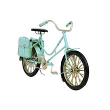 Bicicleta do vintage metal azul 23 cm presente modelo nostálgico collectible brinquedo hoby trinket decoração artesanal arte nova tendência escritório em casa 2024 - compre barato