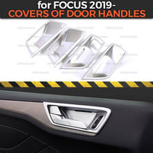 Fundas de manijas de puerta funda para Ford Focus 2019-plástico ABS 1 juego/4 Uds decoración de moldeado estilo de coche 2024 - compra barato