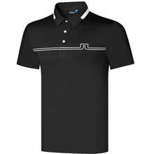 Spring and Summer Men Clothing Short Sleeve Golf T-Shirt Black or Whit Colour Outdoor Leisure Sport Shirt 2024 - buy cheap