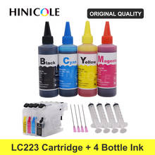 HINICOLE LC223 XL Dye Ink Cartridge For Brother LC 223 221 225 227 229 MFC-J5625DW J5720DW J480DW Printer + Bottle Ink Kit 400ml 2024 - buy cheap