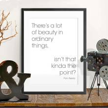 Pam Beesly Quote Print The Office TV Show Black White Poster Minimalist Wall Art Canvas Painting Nordic Poster Home Decor 2024 - buy cheap