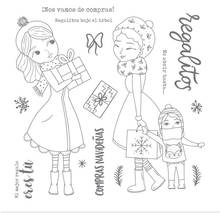 Spanish christmas stamp Clear Stamp for Scrapbooking Transparent Silicone Rubber DIY Photo Album Decor Y1033 2024 - buy cheap