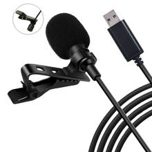 Andoer 150cm Portable Mini Clip-on Omni-Directional Stereo USB Mic Microphone for PC Computer 2024 - buy cheap