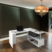 Mesa de trabalho de escritório para o seu escritório ou para a sua casa em madeira branca de qualidade e elegante 2024 - compre barato