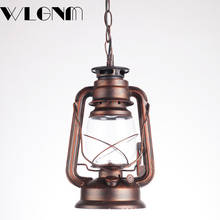 WLGNM Pendant Lamp Industrial Retro Pendant Lights Restaurant Cafe Decoration Lighting Fixtures Chain Hanging Light For Bedroom 2024 - buy cheap