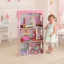 Casas de muñecas KidKraft casa de muñecas \ "Penelope \" para niños juguetes para niños muebles de juego muñecas casas de muñecas muebles para cama para accesorios 2024 - compra barato