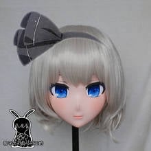 Máscara japonesa de resina para cosplay, máscara kigurumi feita a mão, boneca transgênero 2024 - compre barato