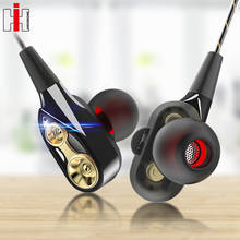 Dual Drive Stereo Wired Earphone In-ear Headset Earbuds Bass Earphones For iPhone Samsung Huawei Xiaomi 3.5mm Earphones With Mic 2024 - buy cheap