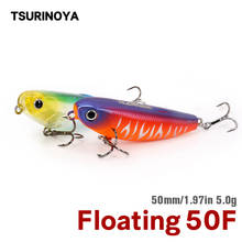 TSURINOYA Topwater Fishing Lure DW62 50mm 5g Floating Pencil Artificial Bait Hard Bait Bass Pike Trout Wobbler Fishing Tackle 2024 - buy cheap