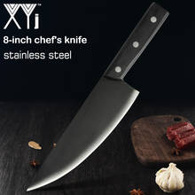 XYj новый тип матовая поверхность 3cr13 нержавеющая сталь 8 дюймов нож шеф-повара Sllicing режущий инструмент Мясорубка бытовой нож для приготовления пищи 2024 - купить недорого