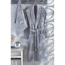 Arya 2 Part Embroideried 100 Cotton Bathrobe Set towel underwear long dress thick warm fast shipping made in Turkey 2024 - buy cheap