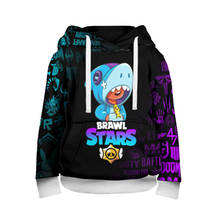 Moletom infantil 3d brawl estrelas leon shark 2024 - compre barato