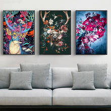 Quadro de pintura por números com flores, pintura a óleo, desenho em tela, presente exclusivo, decoração para casa 2024 - compre barato