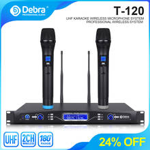 Debra Audio Pro 80*2 Selectable Channel UHF Wireless Microphones System With Cordless Mics For Professional Singer Stage Karaoke 2024 - buy cheap