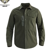 Military Tactical Quick Dry Stretch Thin Army Fan Shirt Summer Outdoor Training Climbing Hiking Mens Long Sleeve Fast Dry Shirts 2024 - buy cheap