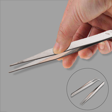 Hot 2 X Stainless Steel Nail Art Tweezer Tool Rhinestones Gems Eyelash Nail Art Acrylic Gel Picking Tool 2024 - buy cheap