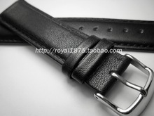 2020 Retro soft high quality material cowhide 18 19 20 21 22 mm black Wristband Watchband leather straps for Men's brand watch 2024 - buy cheap
