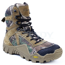 Tactical men wear resistente caminhadas sapatos masculinos fãs do exército ao ar livre de alta tubo à prova dwaterproof água camuflagem acampamento escalada botas 2024 - compre barato