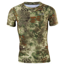 Outdoors Camouflage Men Women Quick Drying T Shirt Tactical Training Camping Hiking Climbing Army Fans Sports Cycling Tops 2024 - buy cheap